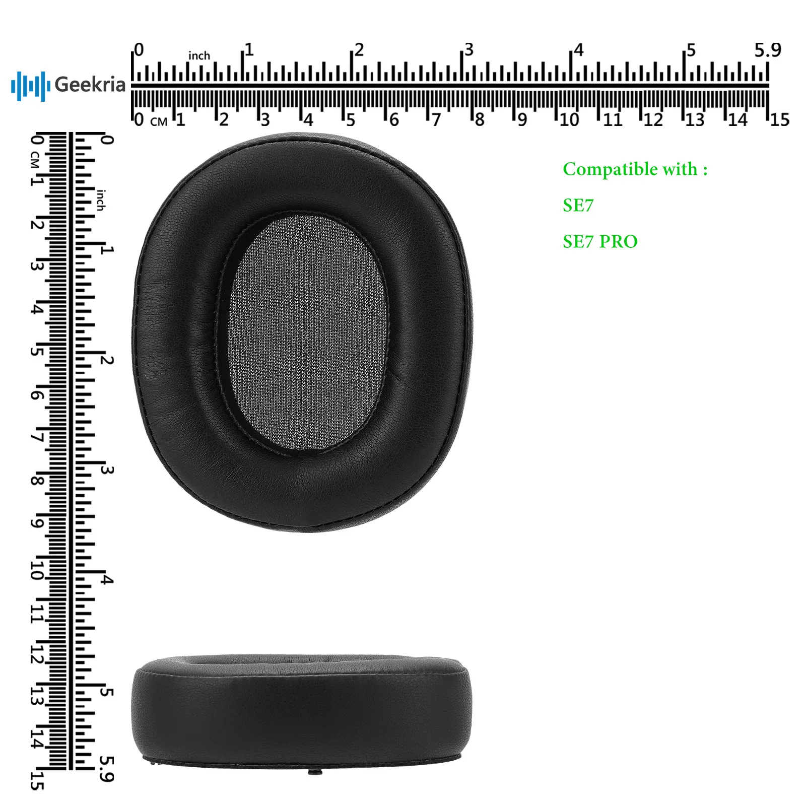 Geekria-Almofadas de substituição QuickFit para COWIN, Fones de ouvido, Almofadas de ouvido, SE7, SE7 PRO