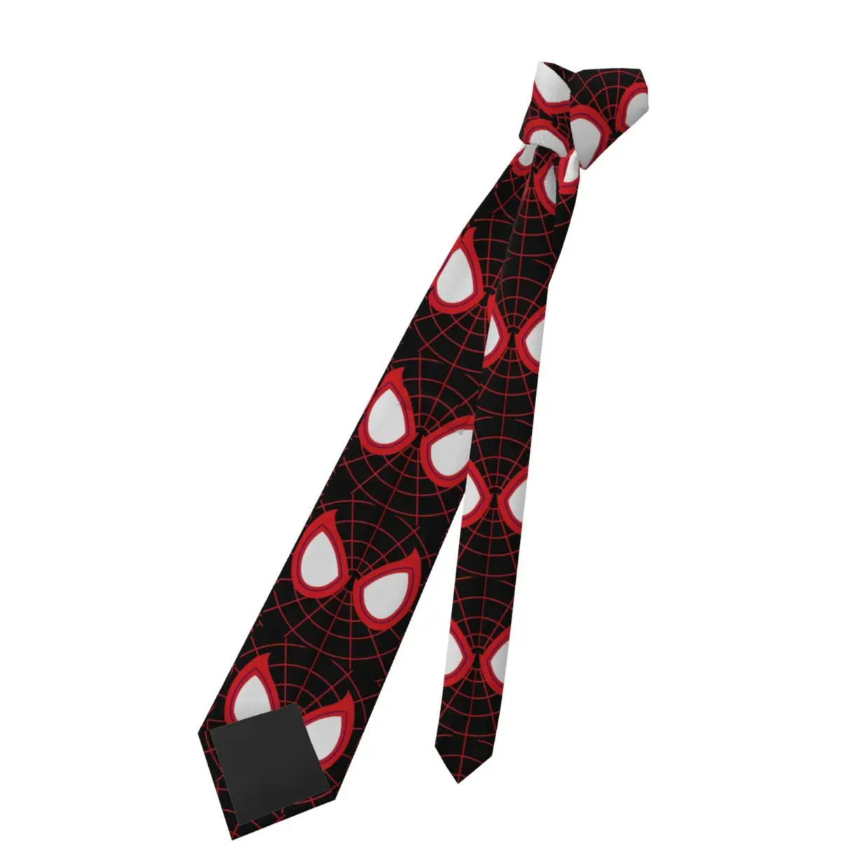 مايلز موراليس عيون ربطات العنق الرجال الحرير 8 سنتيمتر خارقة الرجل العنكبوت ربطة العنق للرجال ارتداء اليومي Cravat اكسسوارات الزفاف مكتب