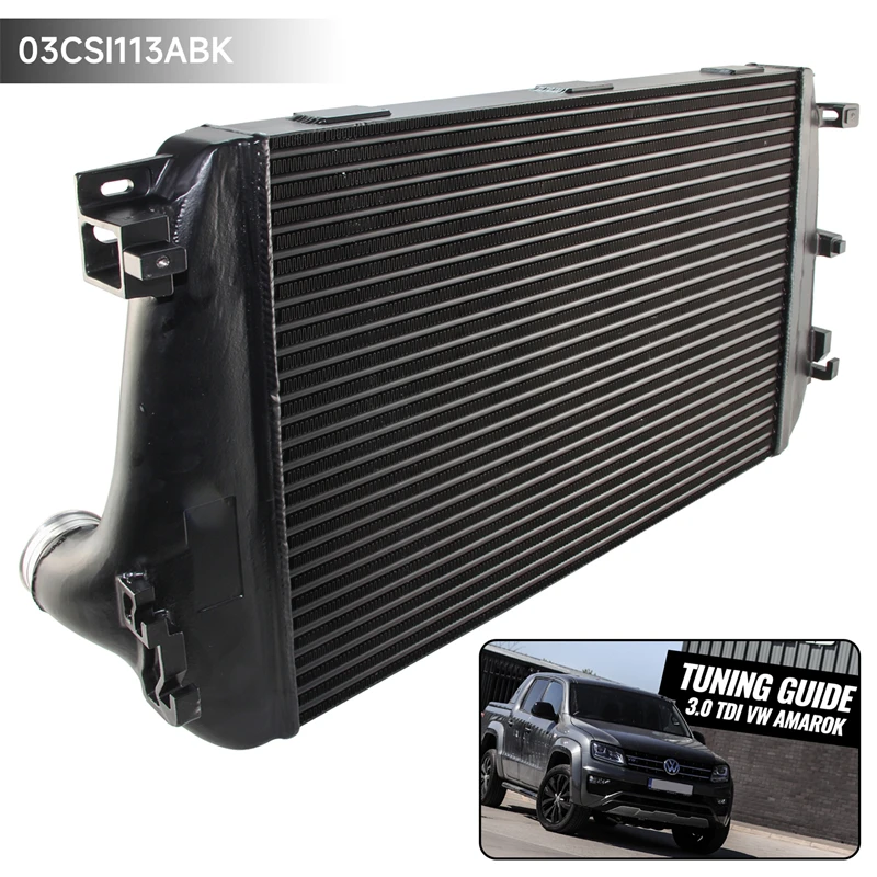 Competition Intercooler For VW Amarok 3.0 TDI 120KW/163PS 2017+ VW Amarok 3.0TDI V6 4Motion 150-190KW/204-258PS Black