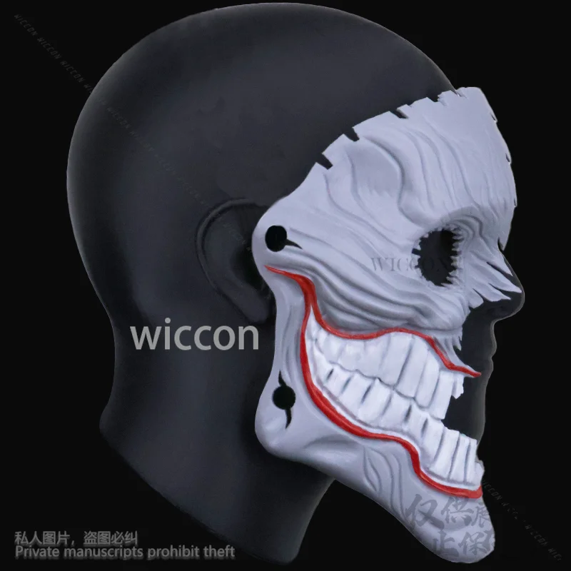 애니메이션 Dandadan Aira 코스프레 Shiratori 공포 의상 마스크 소품 여자를위한 3D 하드 플라스틱 여자 할로윈 크리스마스 맞춤형