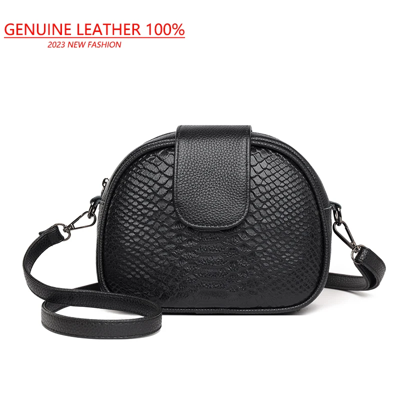 

Simplicity Crocodile Texture Shoulder Bags Fashion Crossbody Casual Portable Luxury Messenger Bag Solid Color Small Phone Bags