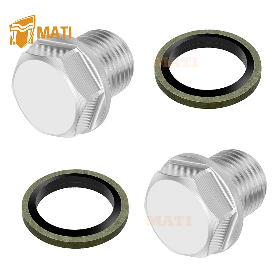 M MATI Oil Drain Plug & Gasket For Suzuki Crankcase Boulevard C90 VL1500 2015-2017 GS850G/GS850GL 1979-1983 SV1000/S 2003-2007