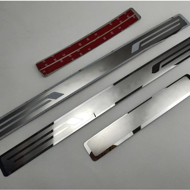 

Ultrathin Stainless Steel Door Sill Scuff Plate Articlefor For Twingo Door Sill Protectors Cover Car styling