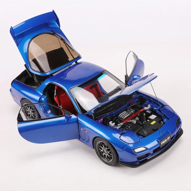 POLAR MASTER Mazda RX7 Diecast 1:18 RX-7 supercoche fundido a presión modelo de aleación coche modelo de motor gratuito