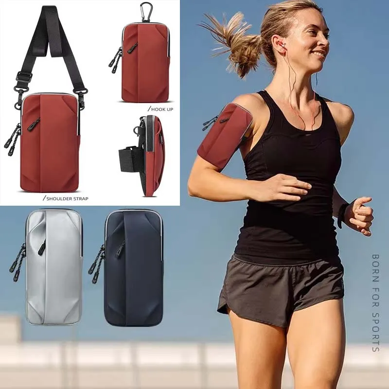 

Спортивная сумка для телефона Samsung S25 FE Edge S25+ Plus, водонепроницаемая сумка на руку, плечевой ремень, пряжка, поясной карман, сумка для бега