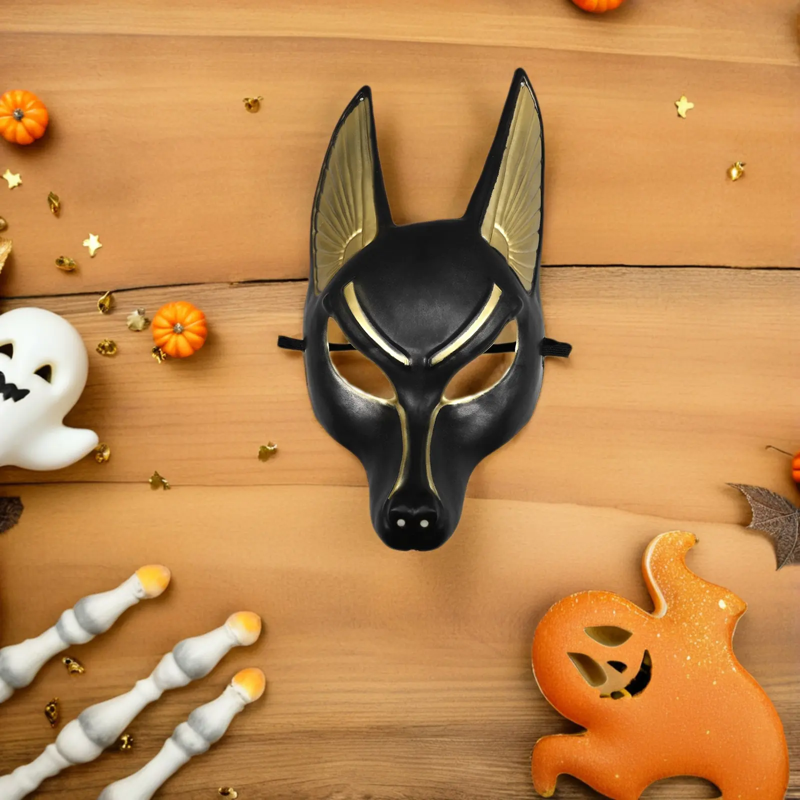 

Набор из 3 масок Анубиса для косплея, легкие, реалистичные, для Хэллоуина, маскарада, вечеринки, египетские маски