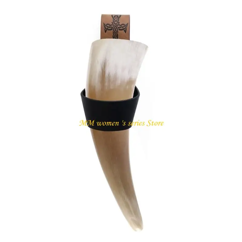 Q39C Historical Medieval PU Leather Case Practical Role Playing Costume Accessory Designed