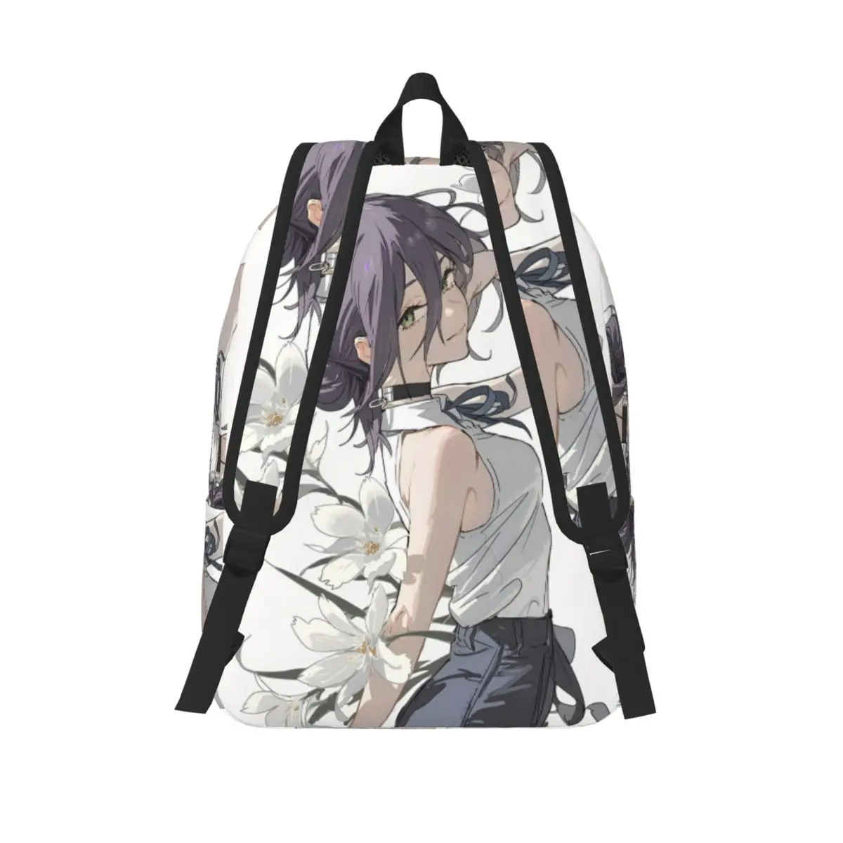 Chainsaw Man Reze Backpack for Boy Girl Kids Student School Bookbag Anime Daypack Preschool Primary Bag Durable