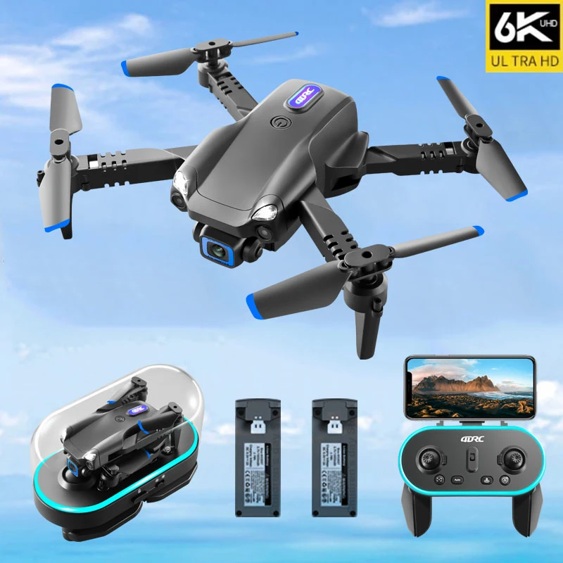 New Mini Drone 4K Profesional Quadcopter WiFi Fpv Drone 6K HD Dual Camera Drones Foldable RC Plane Helicopter Drones Toys Gifts