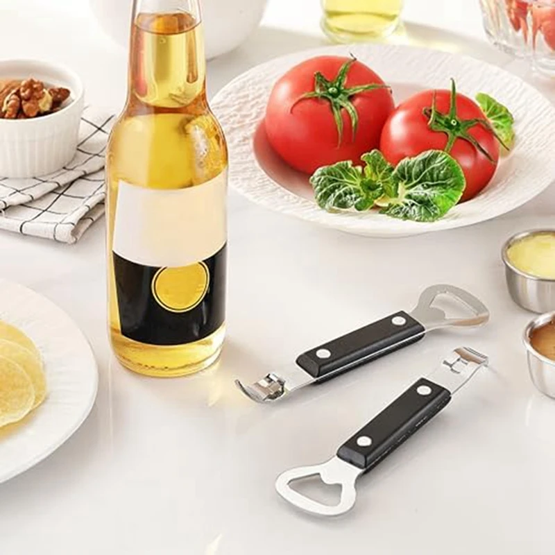 10PCS Stainless Steel Can Punch Bottle Opener 2In1 Multifunctional Can Opener Beer Opener,Dishwasher Safe