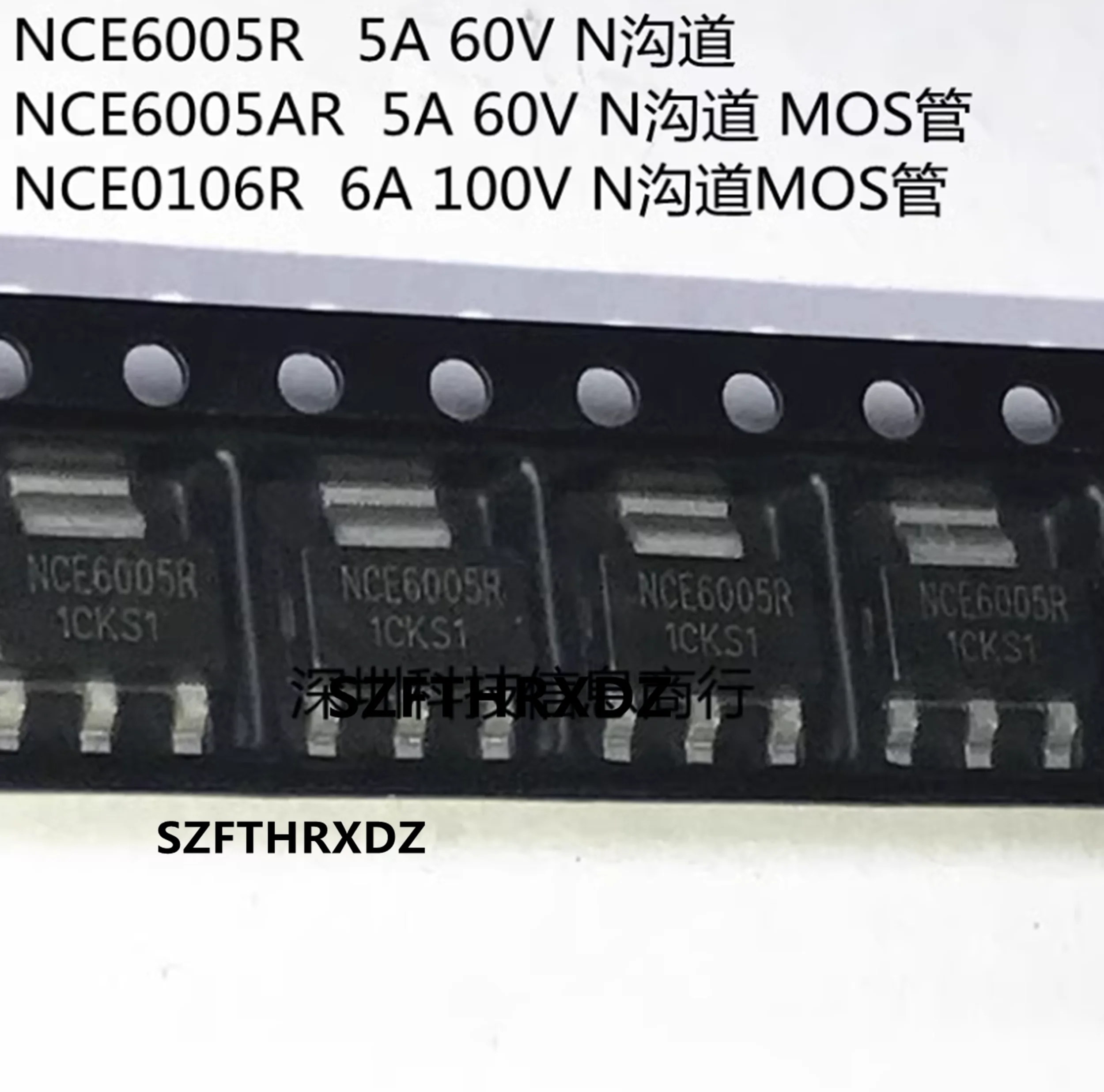 10pcs  100% New Imported Original  NCE0106R NCE6005R  NCE6005AR SOT-223  NCE N-Channel Enhancement Mode Power MOSFET