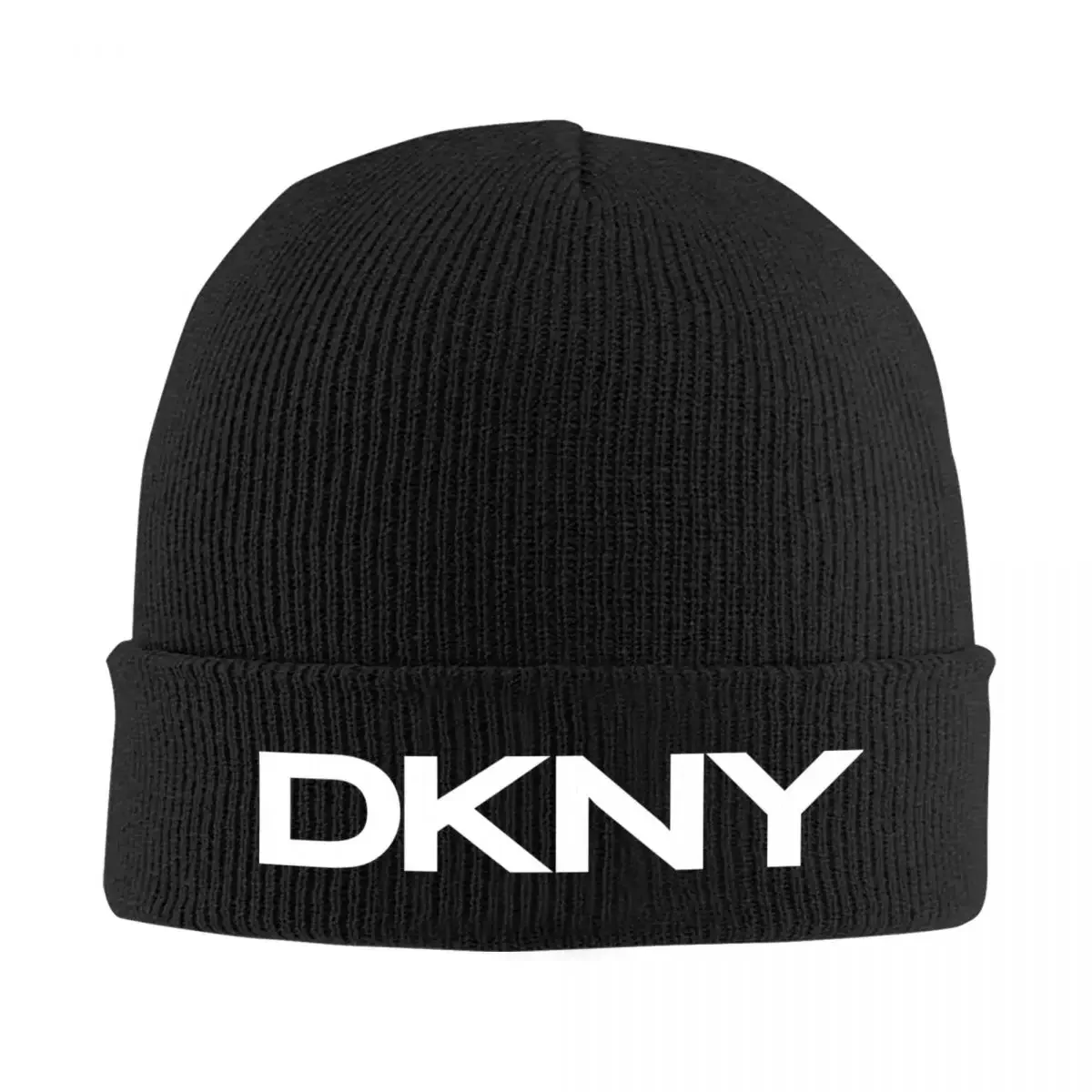 DKNYS Logo Knit Hat Beanie Autumn Winter Hats Warm Hip Hop Caps Men Women