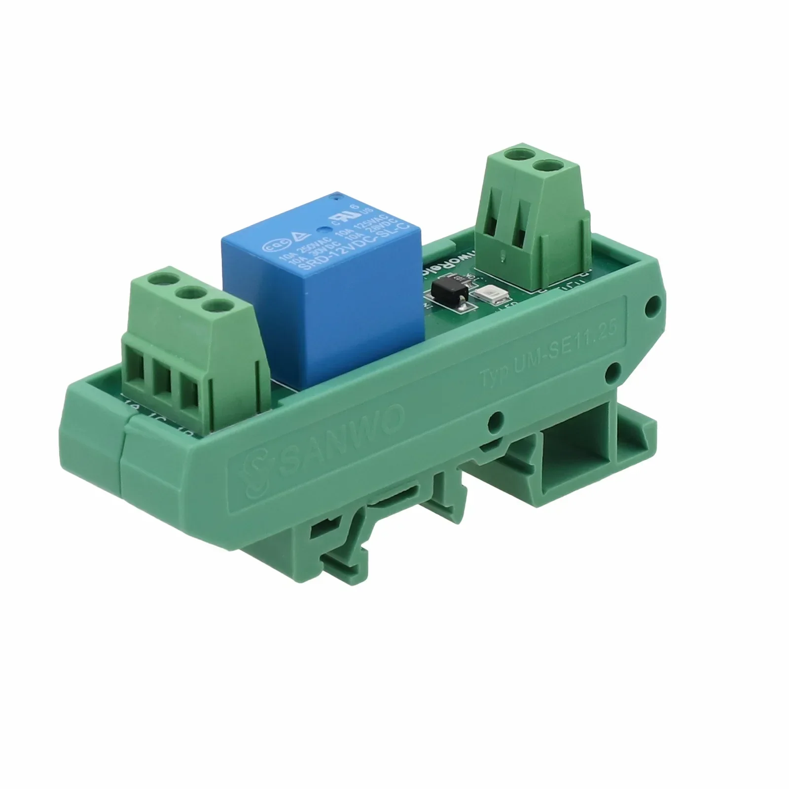 Practical Relay Board Din Rail 1 Channel 30VDC 250VAC 5/12/24V Relay Electrical Engineering Electromagnetic Relay