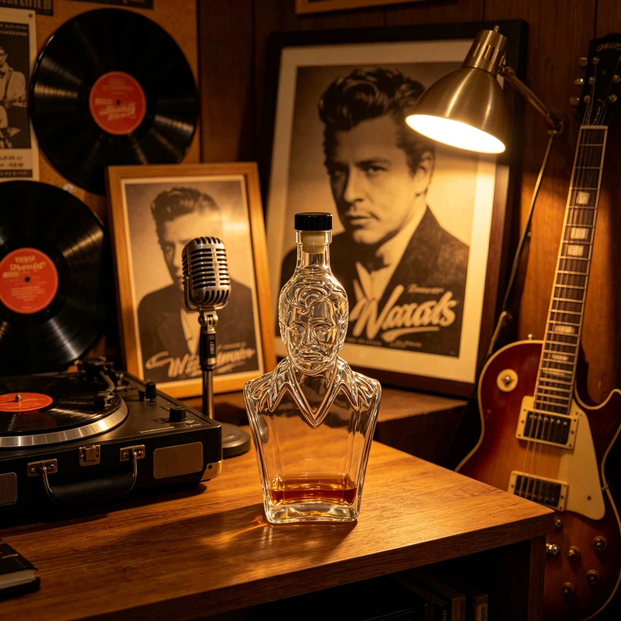 Vintage Elvis Presley Bust Gla - đánh giá và giá Vintage Collectible Liquor Bottles