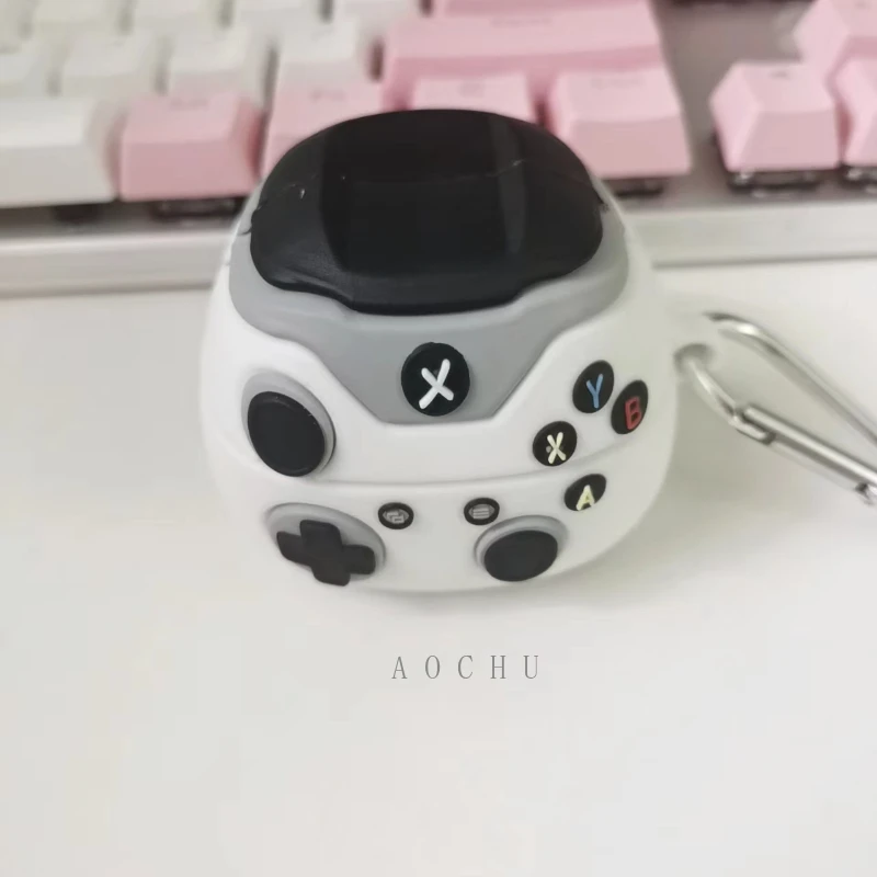 Mới Dễ Thương Tay Cầm Chơi Game Tai Nghe Chụp Tai Dành Cho Samsung Galaxy Nụ Sống/Buds2 Ốp Lưng Silicon Cho Galaxy Nụ Pro Tai Nghe hộp Có Móc Treo