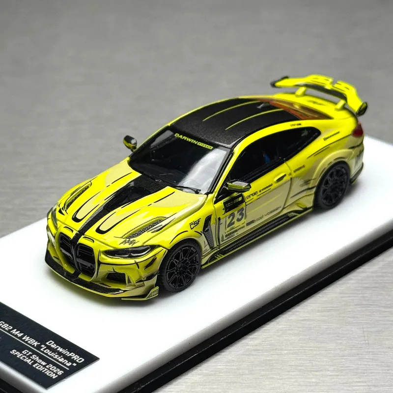 KING MODEL 1/64 BMW M4 G82 Darwin PRO Comic Version Diecast Car Model Alloy Simulation Collection Toy Gift For Boys#peetyeee view 2