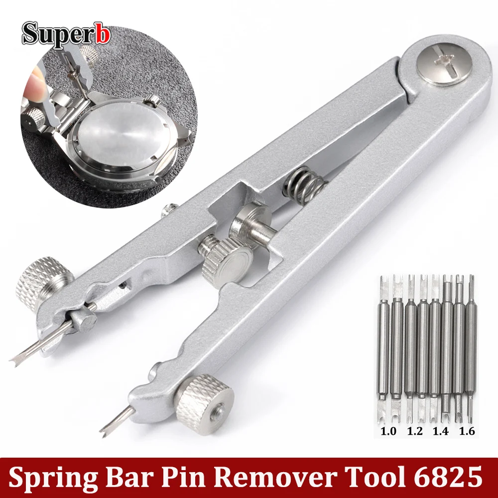 Watch Band Spring Bar Pin Remover Tool 6825 - For Watch Strap Link Removal Adjustment Disassembly Assembly Watch Repair DIY Tool