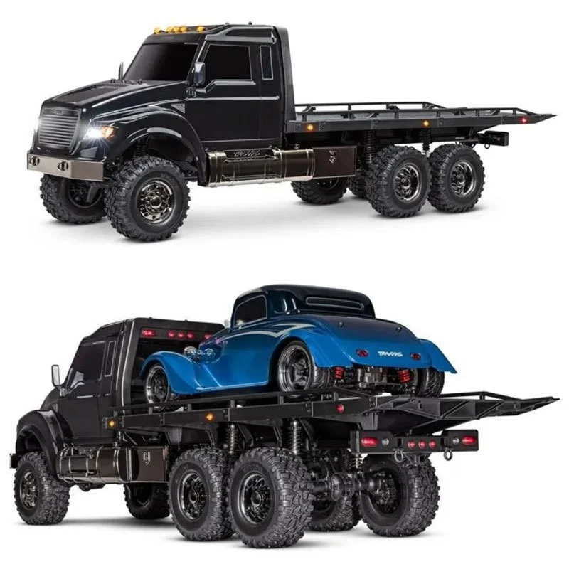 Traxxas pełnowymiarowa symulacja zdalnie sterowany elektryczny pojazd do transportu płaskiego TRX6 przyczepa HAULER T6 pojazd wspinaczkowy 88086-84