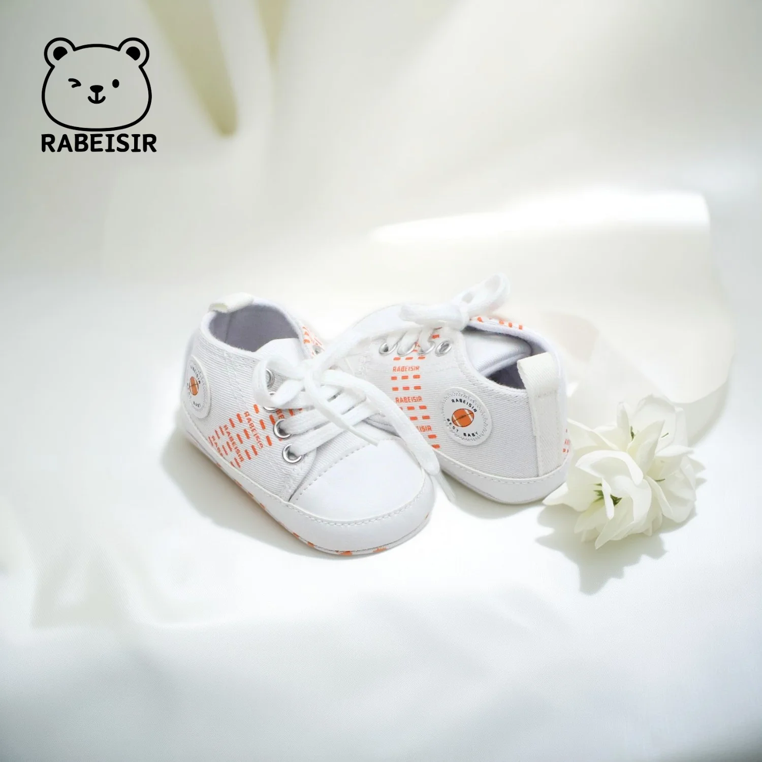 حذاء قماش للأطفال، حذاء مشي للأطفال، نعل ناعم، مضاد للانزلاق، مسامي، 0-1 ونصف سنة، إصدار لجميع المواسم