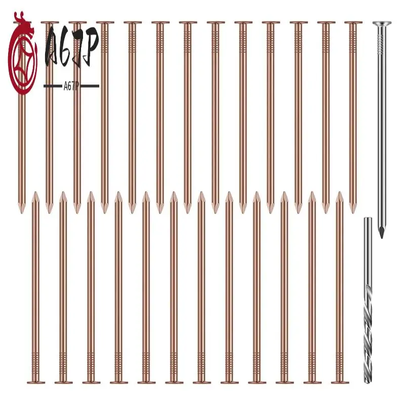 

A67P-Набор медных гвоздей, шипы для удаления пней 3,5 дюйма, чистые медные гвозди, инструмент для удаления пней для ландшафтного дизайна пней деревьев