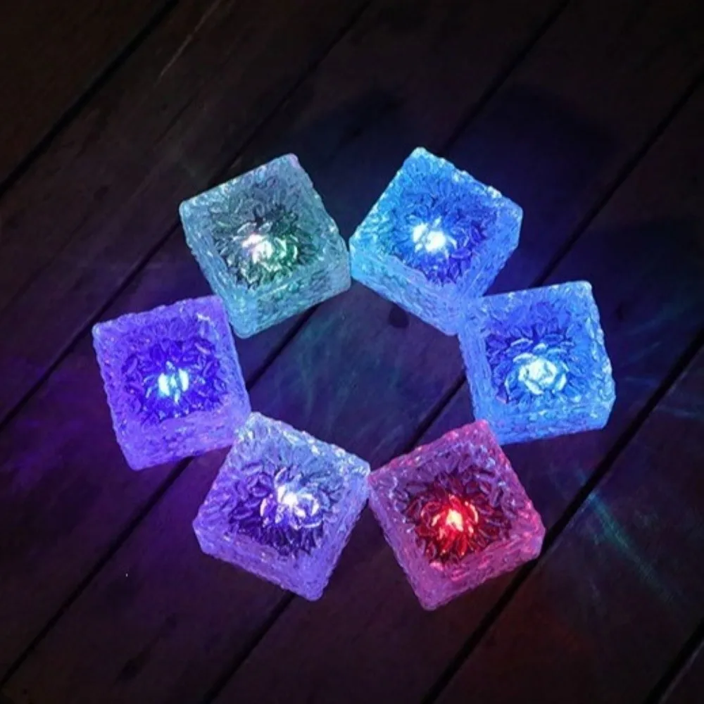 Solar Powered Solar Ice Brick Lights Rainproof Long-last Lighting Solar Standing Lights Automatic Waterproof