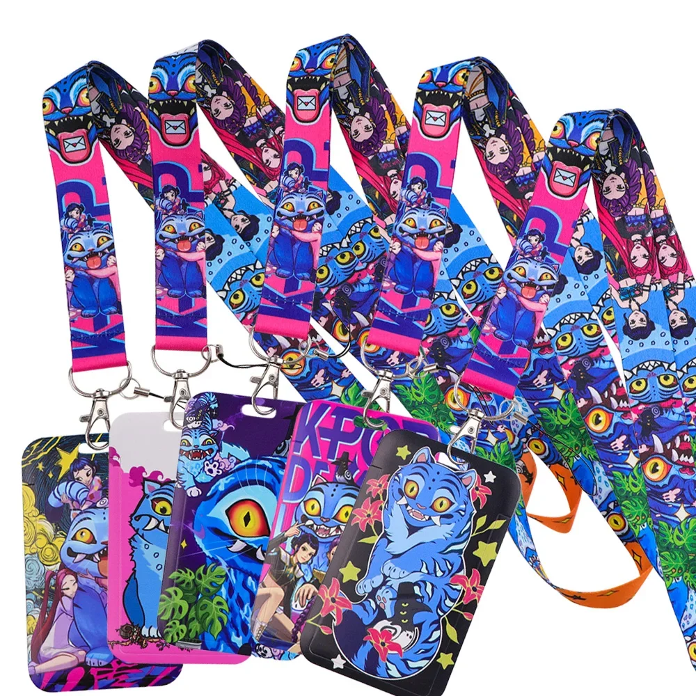 

Аниме Kpop для девочек, ремешок для ключей, идентификационный чехол для кредитной карты, подвеска для мобильного телефона, шейные ремни, держатель для бейджа, держатель для ключей, аксессуары