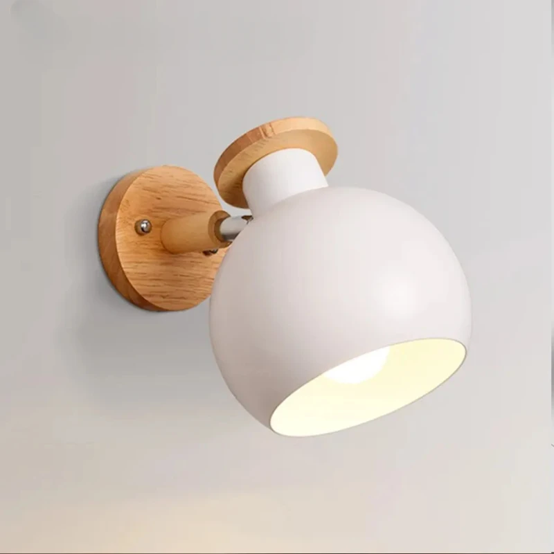 Macaron Wall Lamp Nordic Colorful LED Wall Lights Adjustable Bedroom Bedside Reading Sconces Children's Room Decors Lighting бра