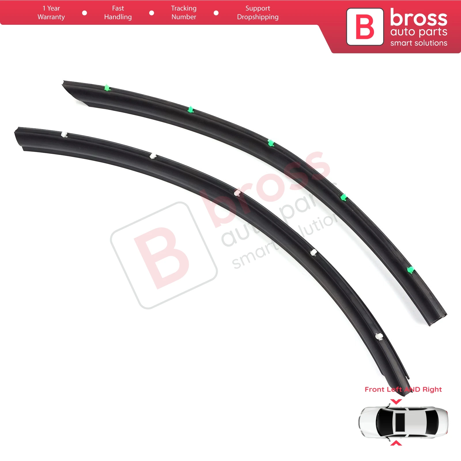 

BSP1144 Front Left Right Door Inner Fender Arch Rubber Gasket Seal for VW Transporter T5 T6 T6.1 Caravelle Multivan 7H0837565