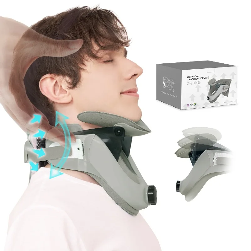 Inflatable cervical brace cervical retractor adjustable support fixator neck protection