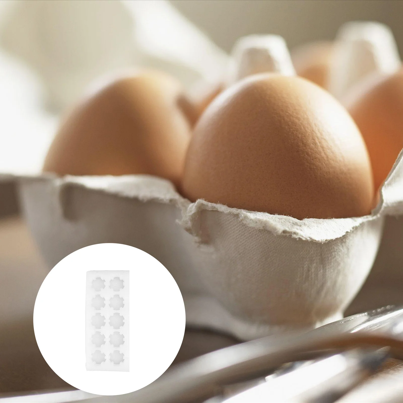 

5Pcs Pearl Wool Eggs Tray Quakeproof Storage Container White Safe Practical Long Lasting Use Eggs Tray Wrapping Egg Holder