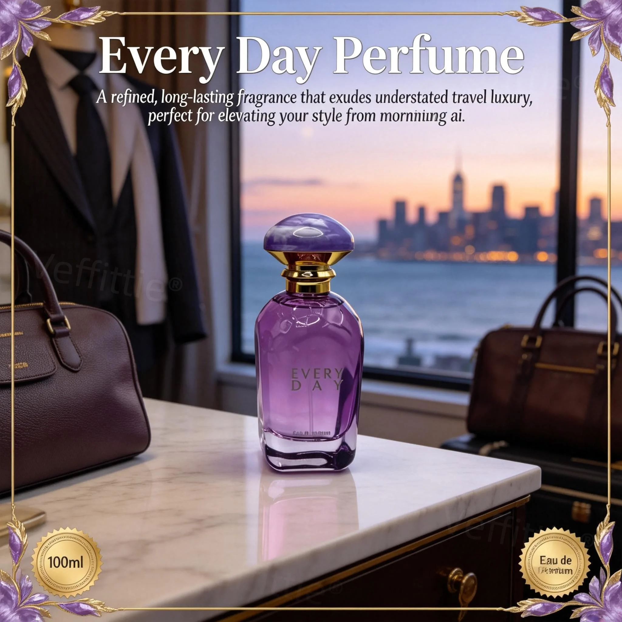 

Festive Amber Musk Sparkle Parfum, Warm Celebratory Blend, Holiday Gatherings Wear, Long Lasting Aroma for Annual Special Events