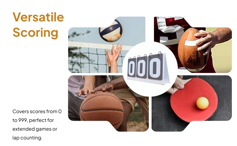 

Ручное перекидное спортивное табло с большим дисплеем, 3-значное, из ПВХ, настольное, для командных матчей