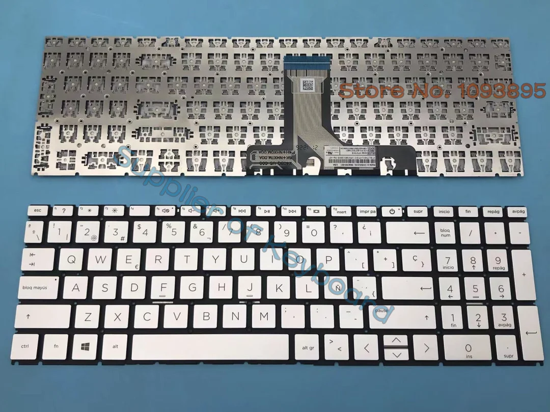 Teclado Prata Latino Espanhol para hp Pavilion Novo 15-eh10decoder 15-eh1075 15-eh0015cl 15-eh0010nr 15-eh0010nr 15-eh1010nr Prata