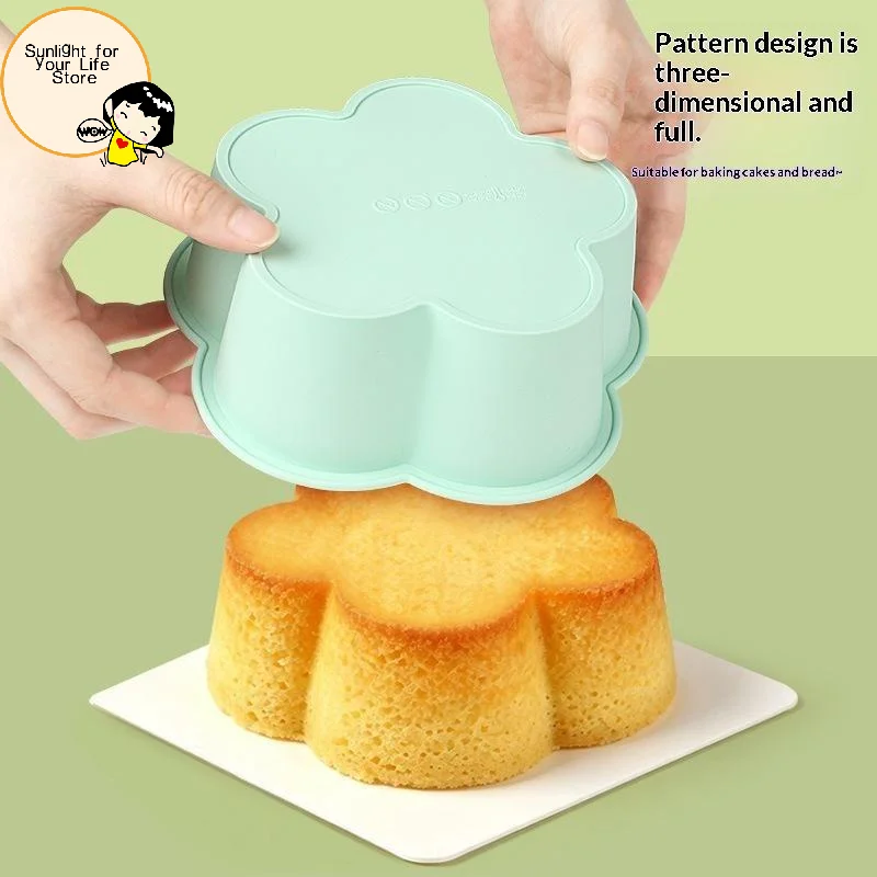 Kitchen Baking Pans - HOT!Flower Shaped Silicone Cake Pan Nonstick