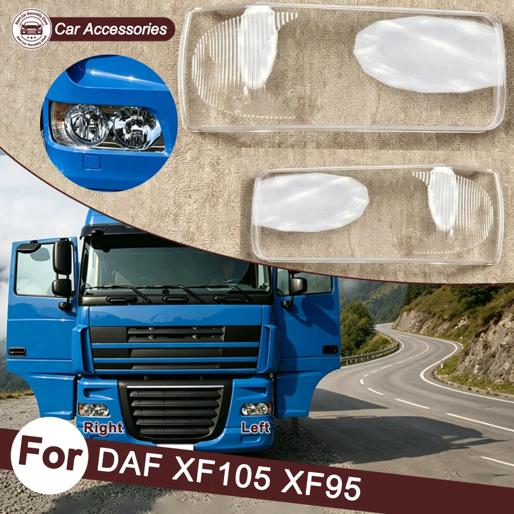

For DAF XF105 XF95 Auto Fog Lamp Light Case Car Accessories Foglight Lens Cover Fogs Lamp Shell Lampshade Transparent Shade Mask