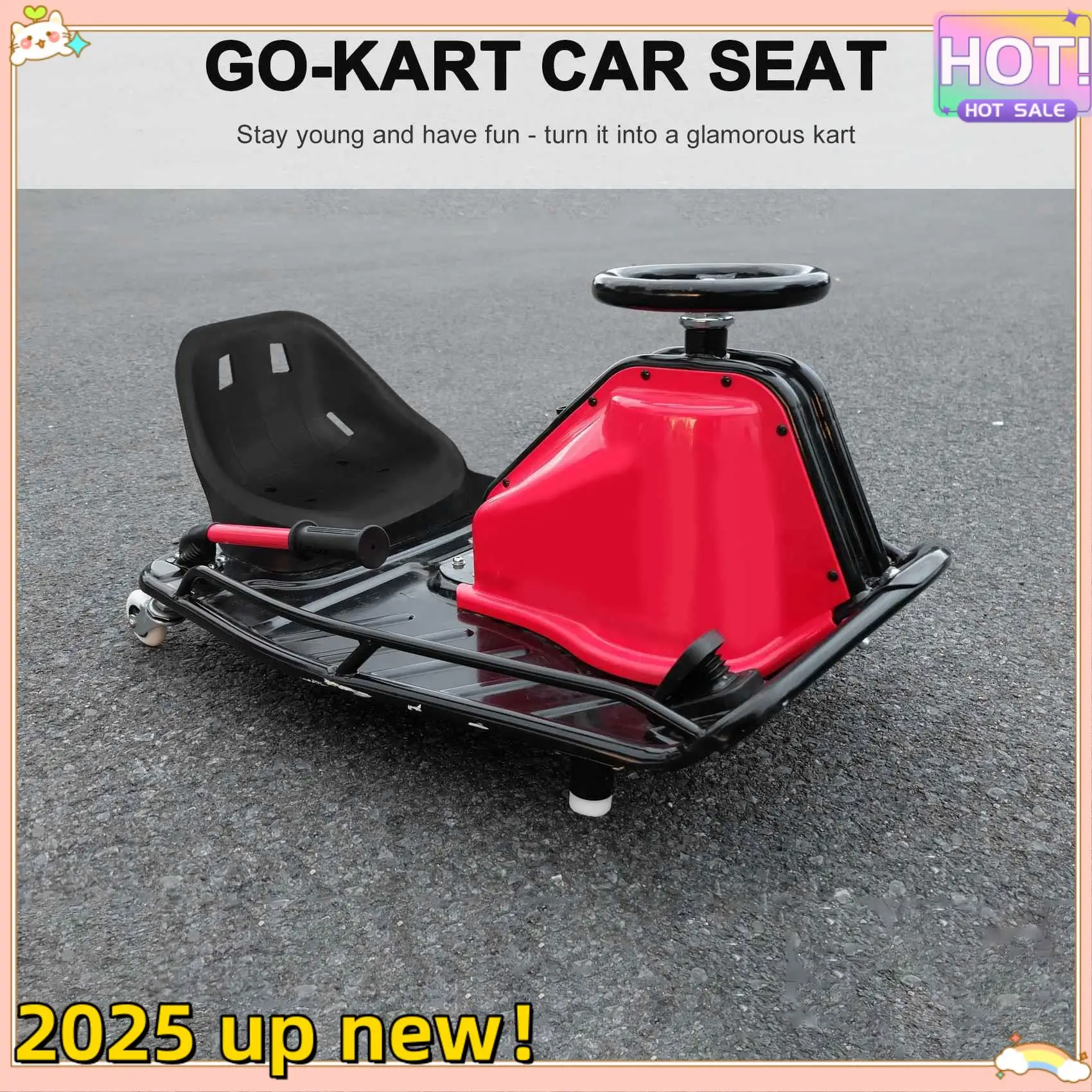 Superior-Balance Car Drifting Kart Drifting Racing Seat Modified Chair Go Kart