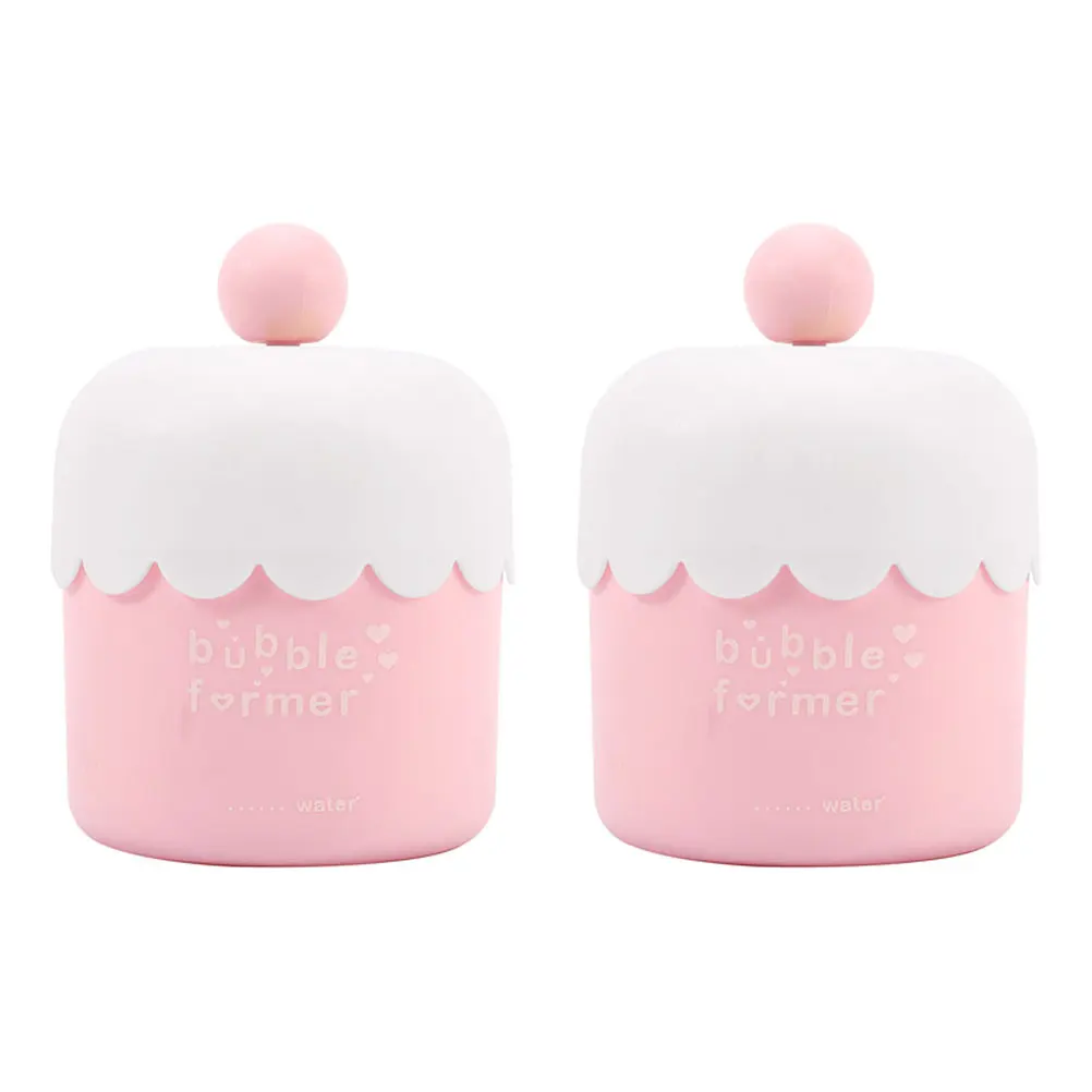 

2Pcs Foaming Makers Compact Bath Cleanser Rich Bubbles Shower Easy Travel Facial Cleanser Plastic Skincare