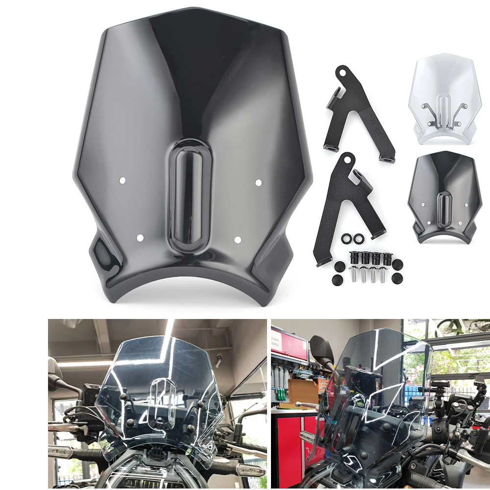 

Motorcycle Windshield For Honda CB650R CB 650R CB 650 R 2019-2024 2025 2026 Sport Windshield Wind Deflector Visor Screen Bracket