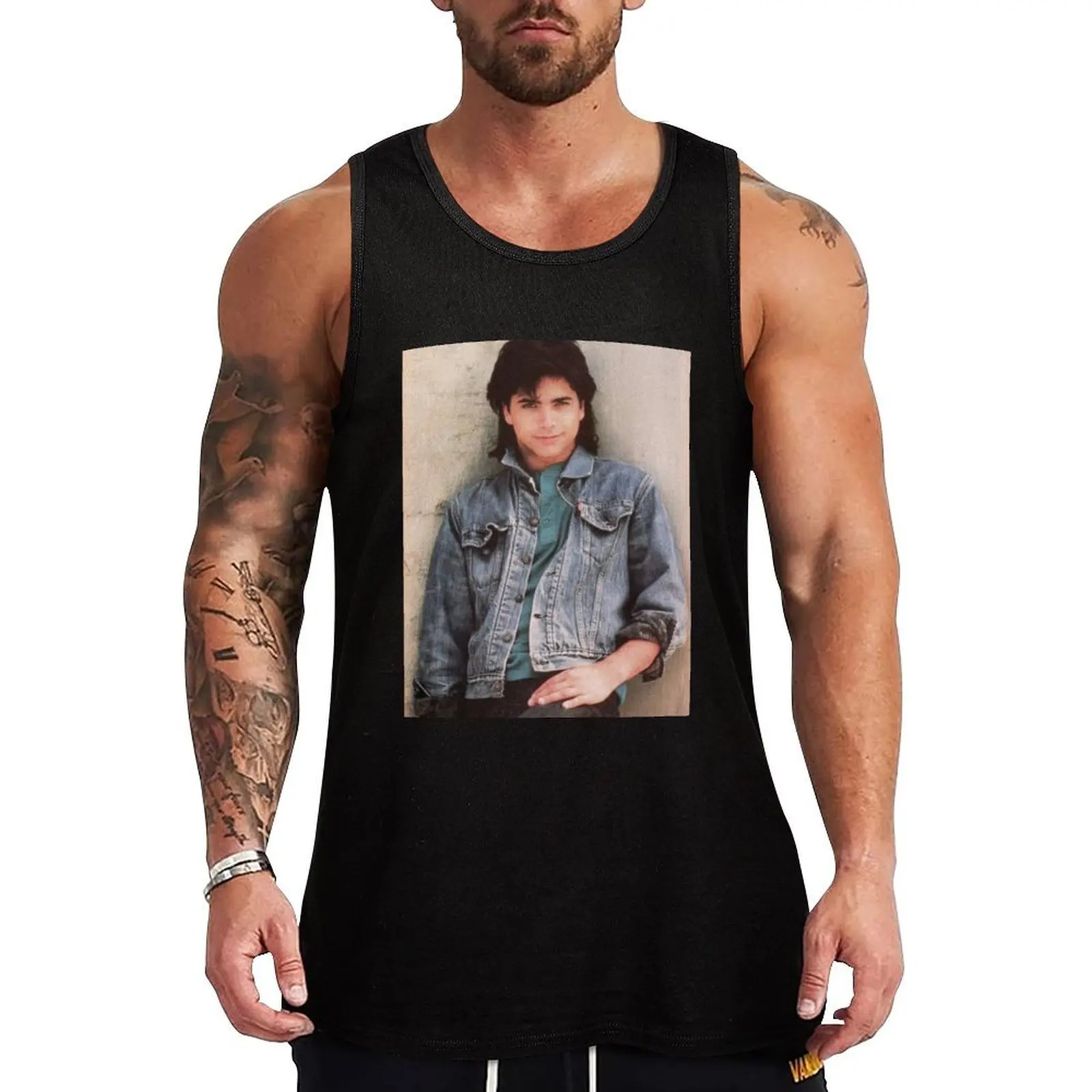 

Young John Stamos Tank Top Men's fitness t-shirt bodybuilding for men sleeveless vests Men's gym