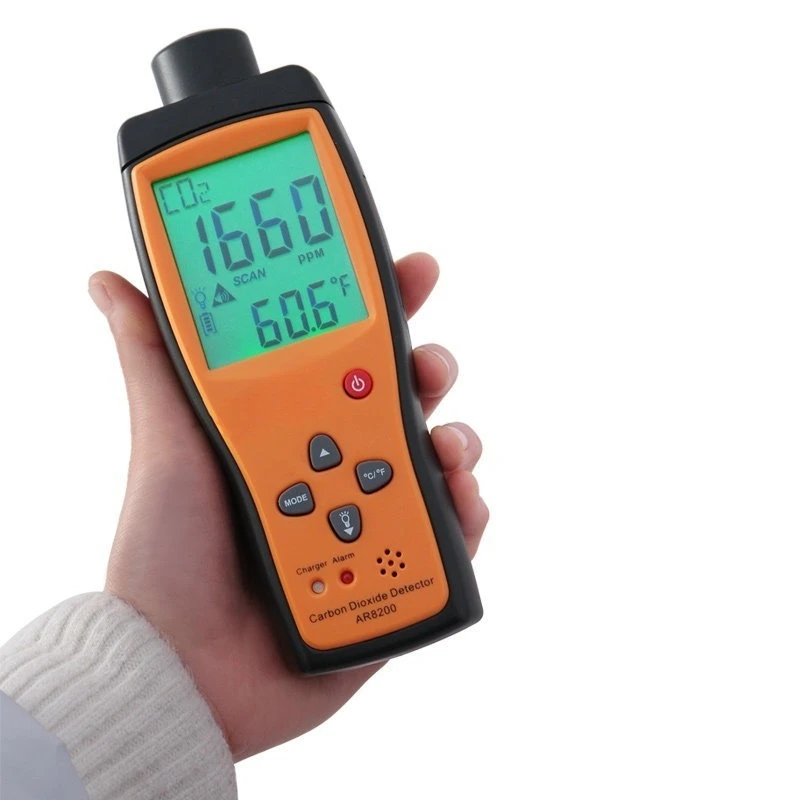 For carbon dioxide detector concentration AR8200 industrial digital CO2 handheld gas tester