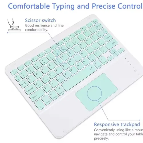 Imagen 2 del producto Teclado táctil Universal para Xiaomi Redmi Pad 2 SE 11 Pro 12,1 pulgadas Mi Pad 7 Pro 6 Tablet teclado Bluetooth para Xiaomi Pad 7 5