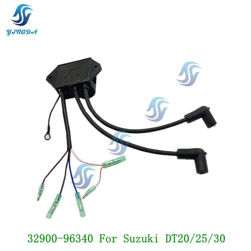 32900-96340 Unit,CDI with Igntion Coil for Suzuki Outboard DT20 DT25 DT30 20HP 25HP 30HP 32900-96340-000 Boat Engine Parts