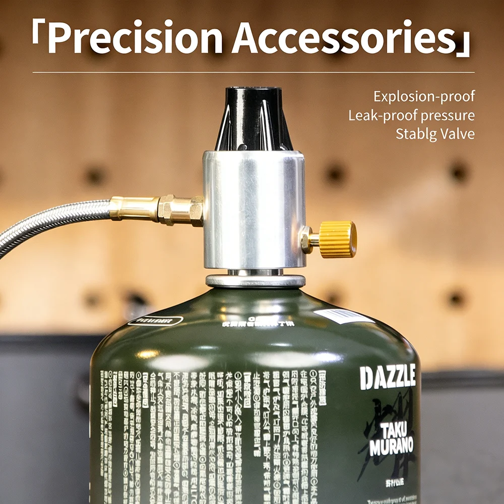 

Cylinder Adapter Gas Cylinder Pressure Regulator Cartridge Stable Output for Low-Temperature and High-Altitude Environments Fuel