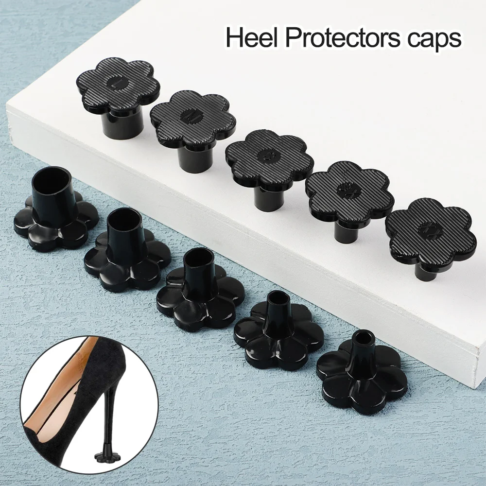 1 paar Schalldämpfer Ferse Protector frau High Heel Schutz Abdeckung Runde Form Nicht-slip Wearable Stoßfest Schuhe Zubehör – Detail 6