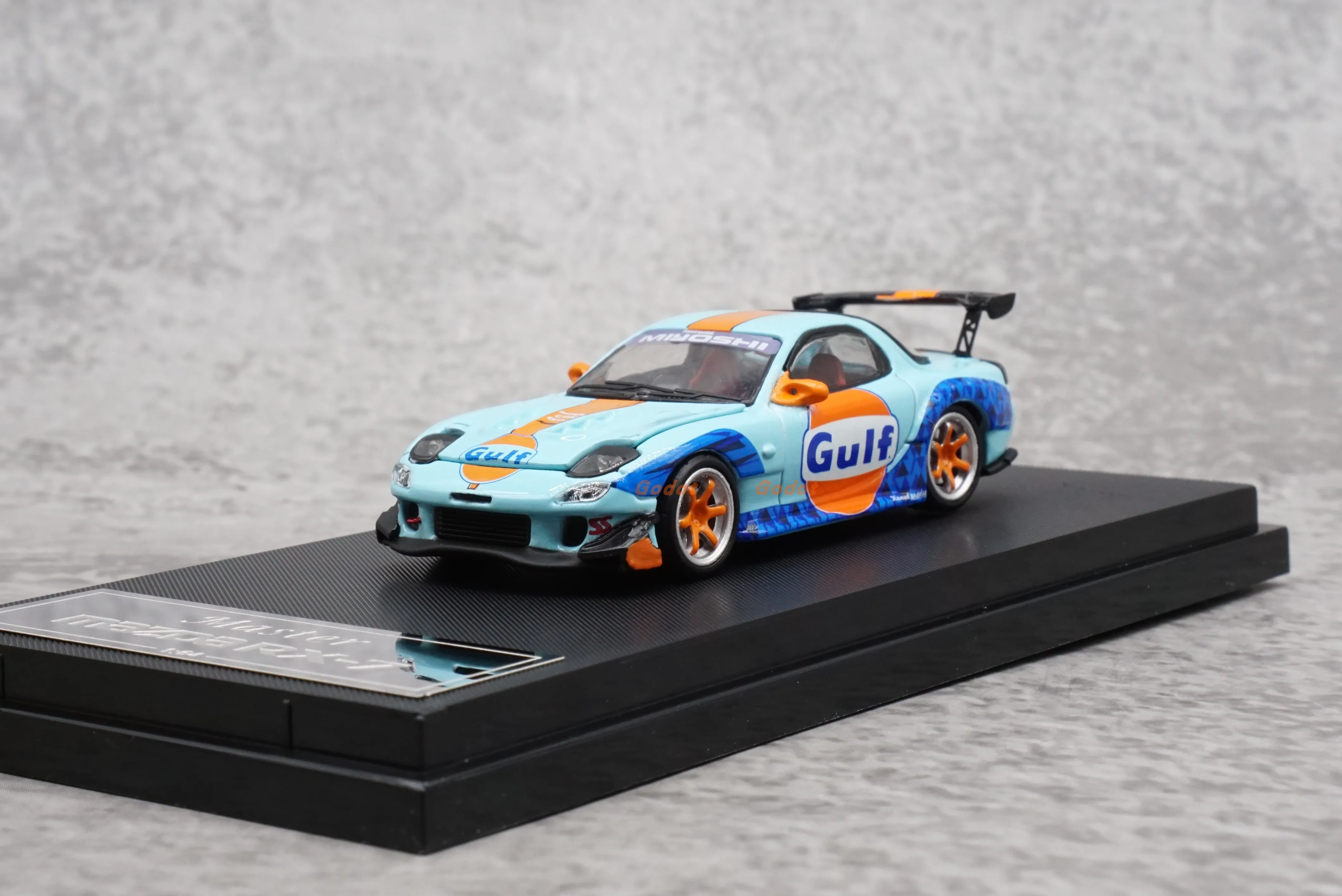 Master  1/64 RX7 FD3S gulf  alloy car model toy