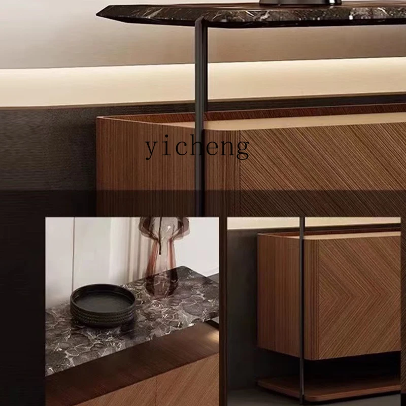 

XL1 light luxury marble Italian porch cabinet simple storage cabinet modern solid wood dining side cabinet