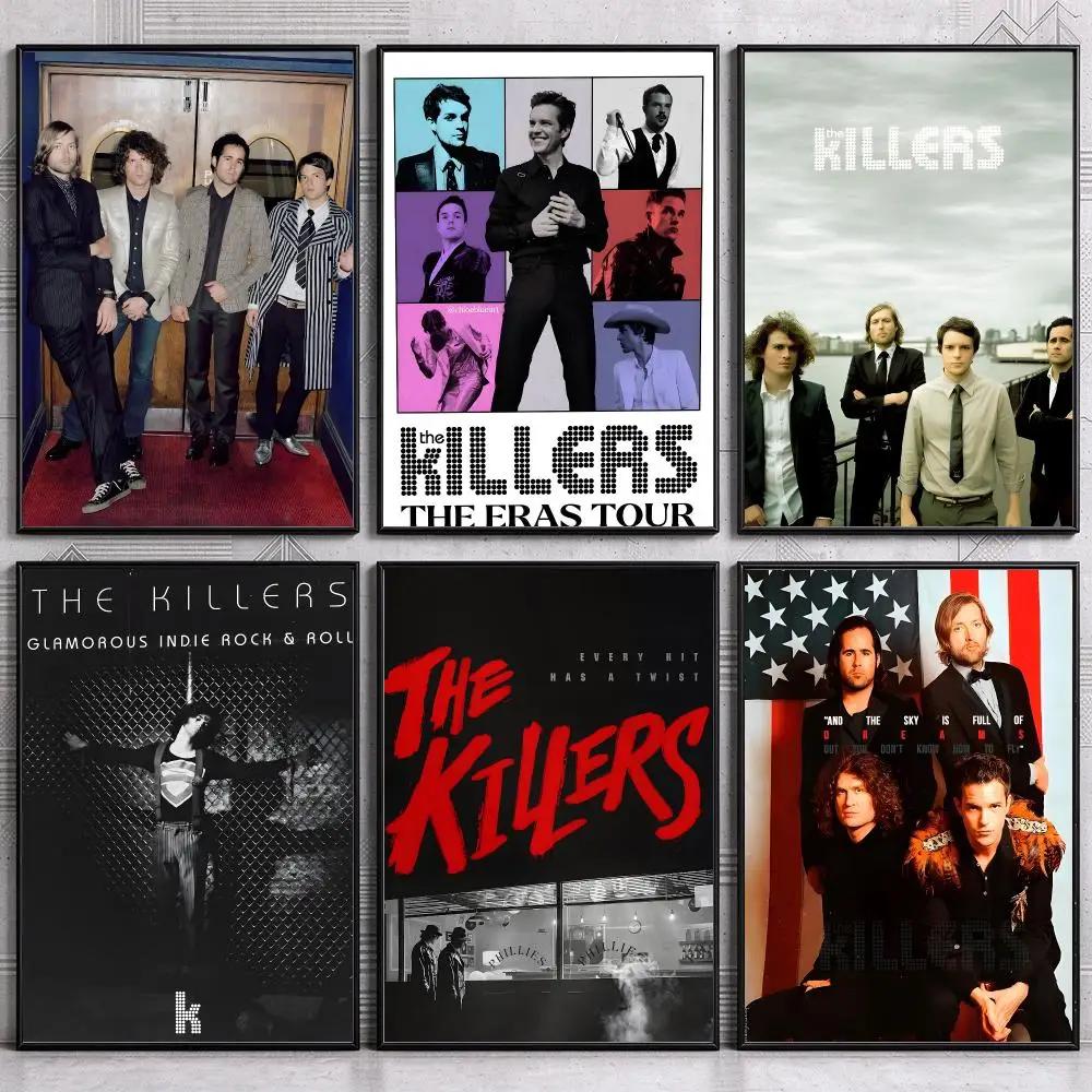 Collector Iconic Live Band Music Poster Print The Killers Poster Modern Wall Art Bedroom Living Room Print Unframed