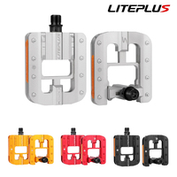 LITEPLUS Bicycle Parts Folding Bicycle Pedals Anti-slip All-aluminum Alloy Quick Folding Bike Pedals BMX Bicycle Folding Pedals