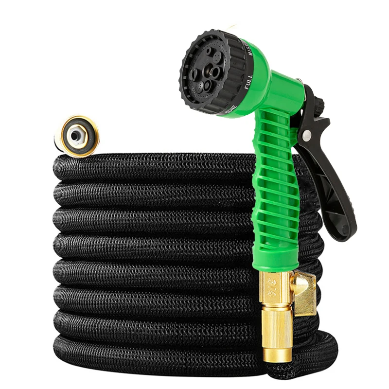 Garden Explosion-Proof Expandable Magic Hose, 7-Function Spray Gun, 1/2 Connector, Used For Outdoor Car Washing, Lawn Watering