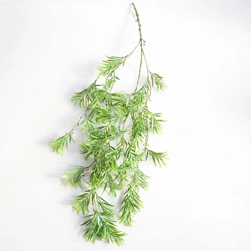 

Home Decoration Accessories Hanging Plants Green with Tiny Artificial Wisteria Vine Pine Vine False Vine